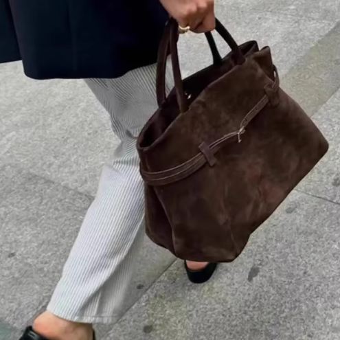 Suede like luggage