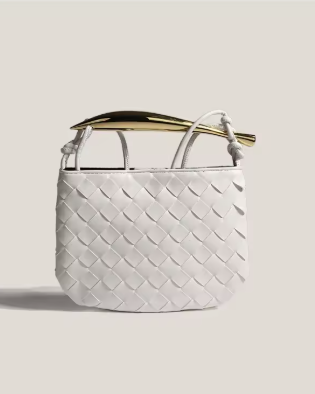 Braiding gold plate bag