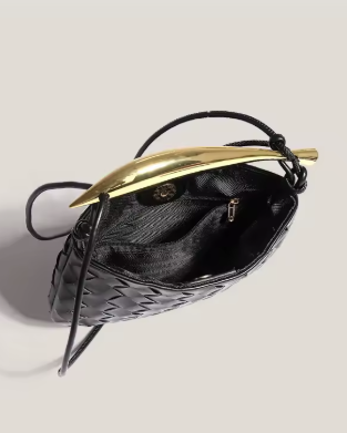 Braiding gold plate bag