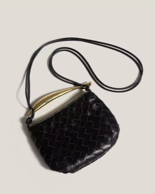 Braiding gold plate bag