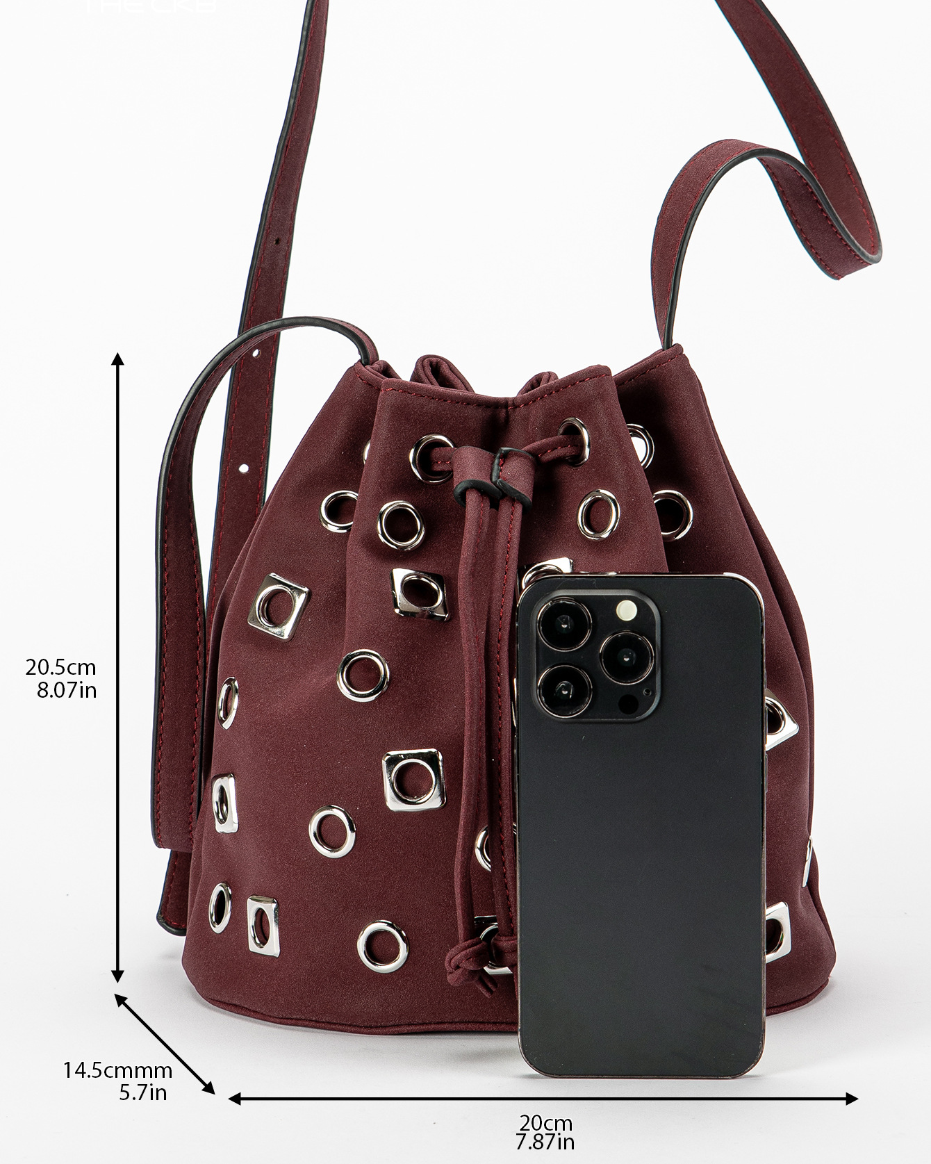 Hatome suede purse bag
