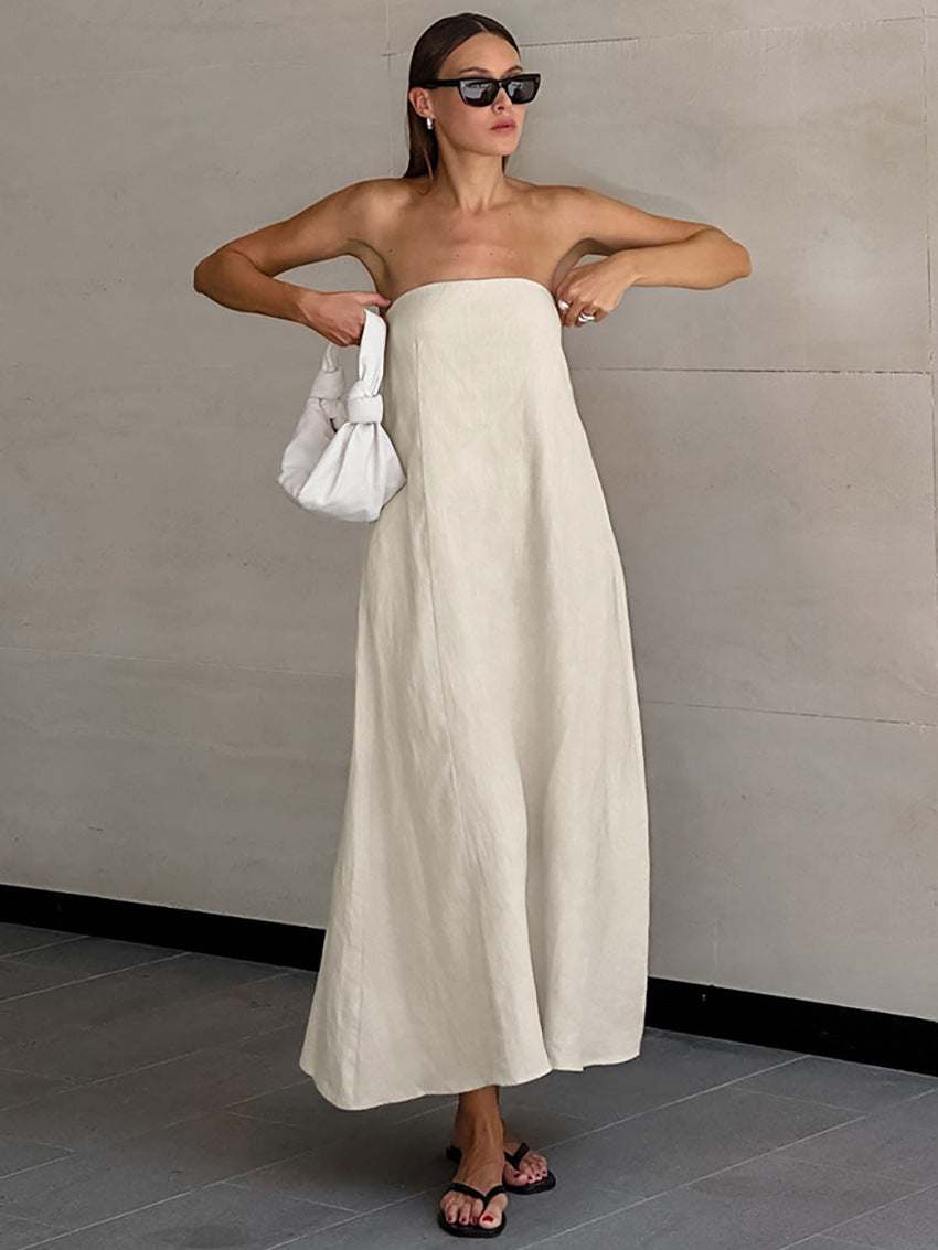 Tube chiffon one piece