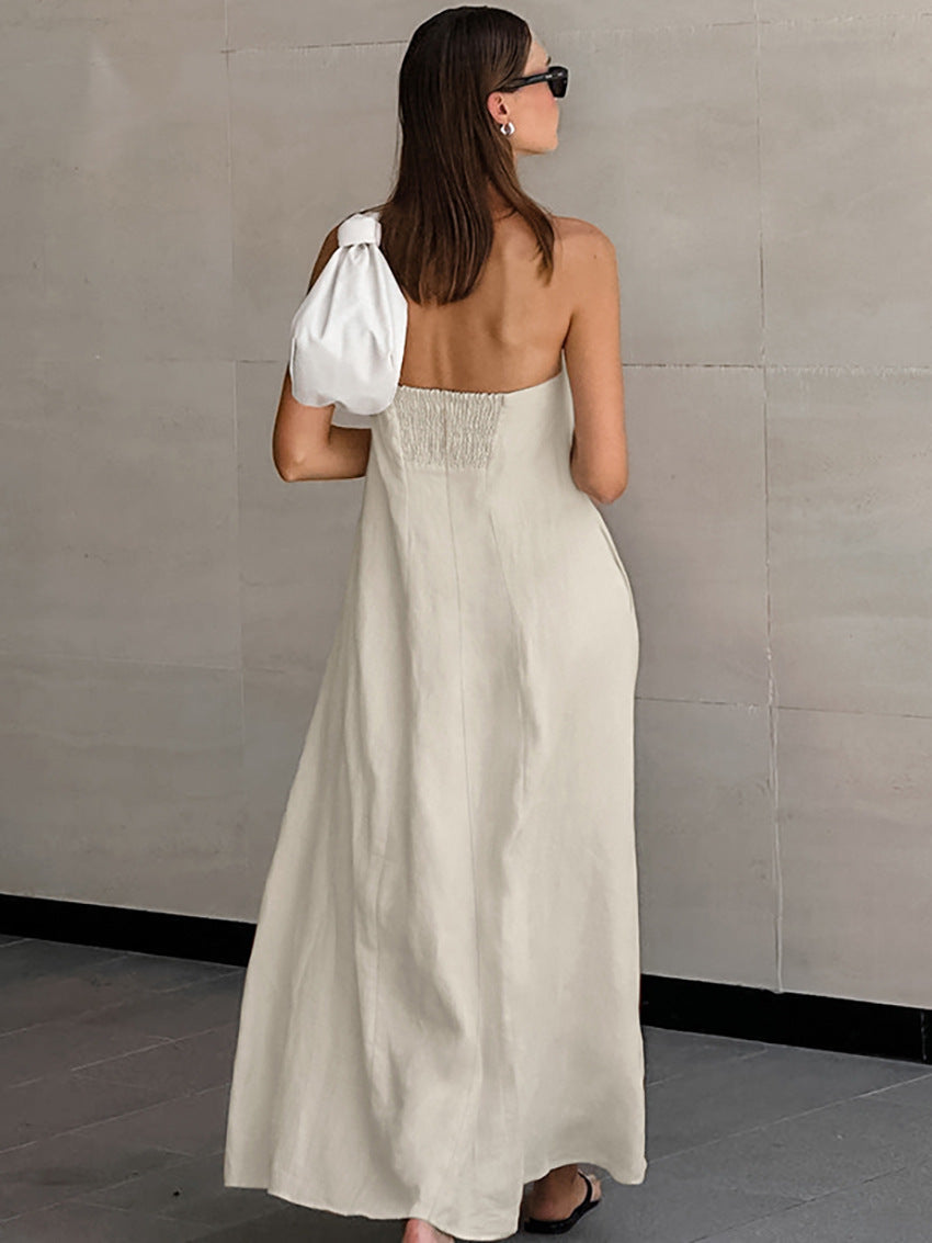 Tube chiffon one piece