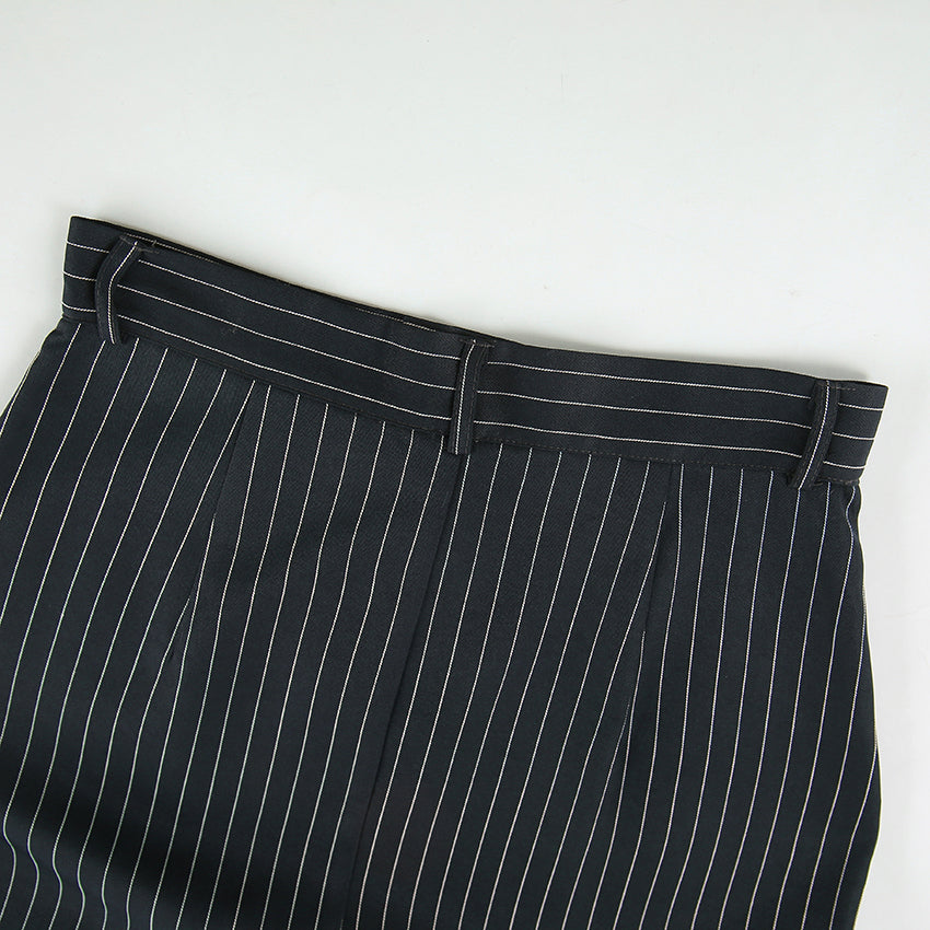 Stripe tiny long skirt