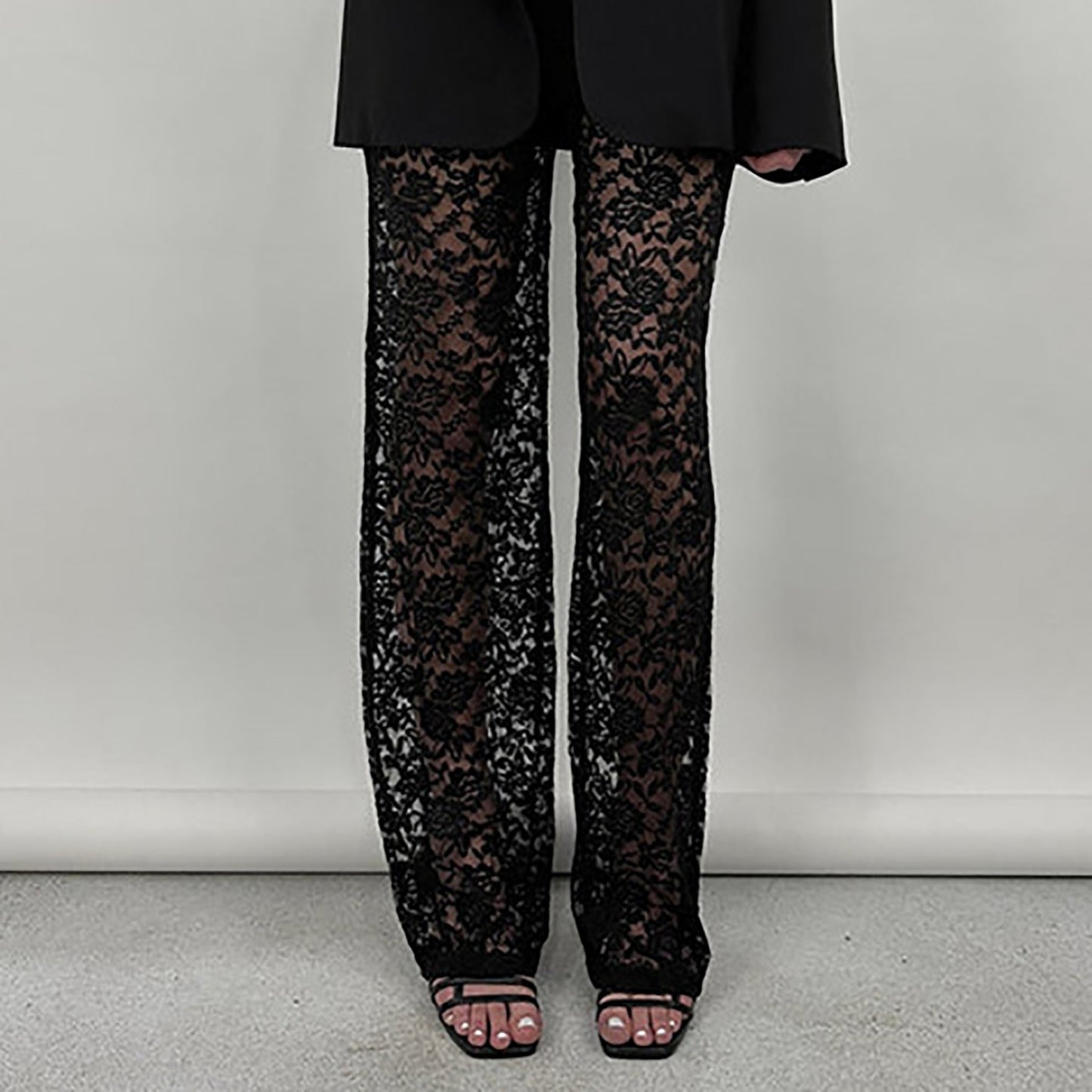 Lacy flare pants