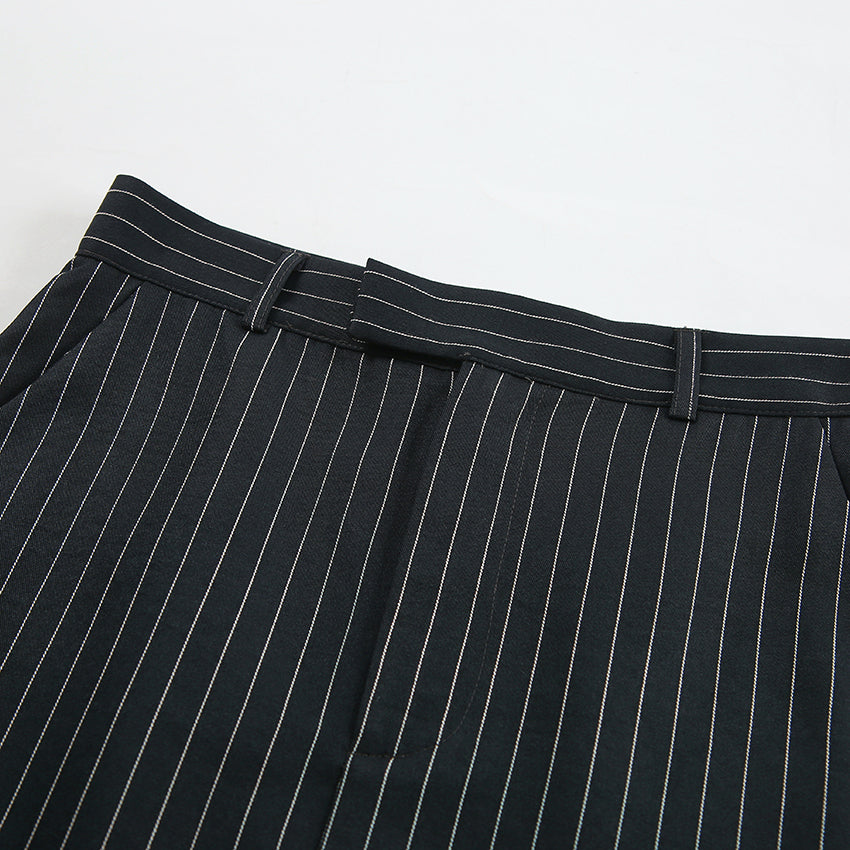 Stripe tiny long skirt