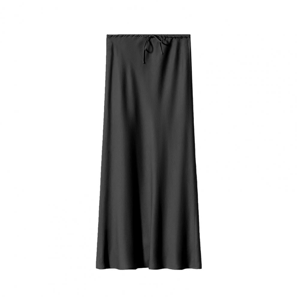 Satin like long skirt