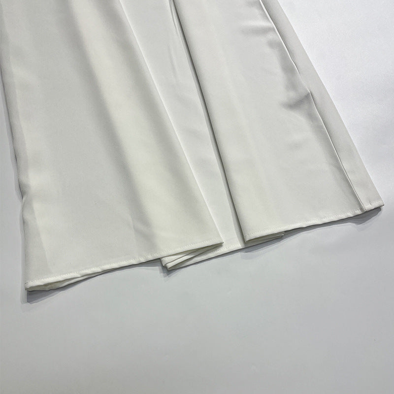 Heavenly white chiffon onepierce