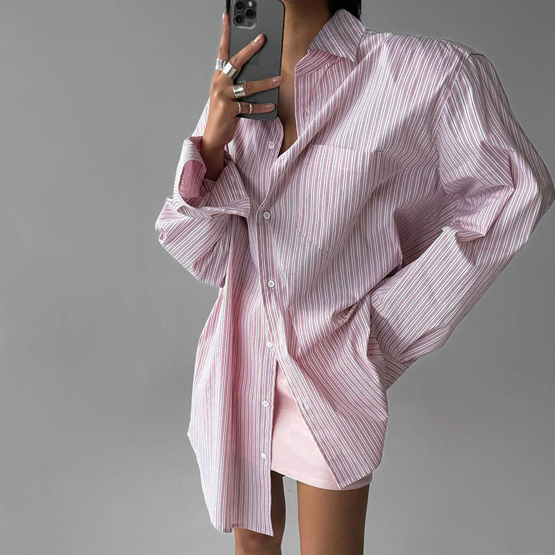 Mix stripe cutter shirts