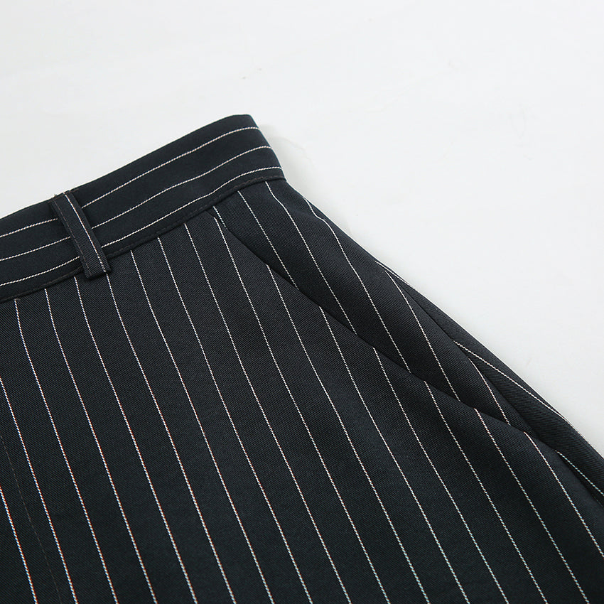Stripe tiny long skirt