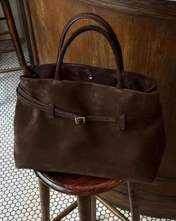 Suede like luggage