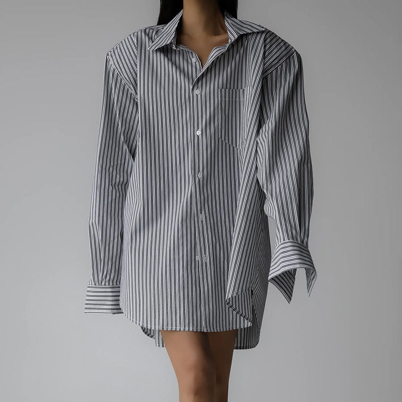 Mix stripe cutter shirts