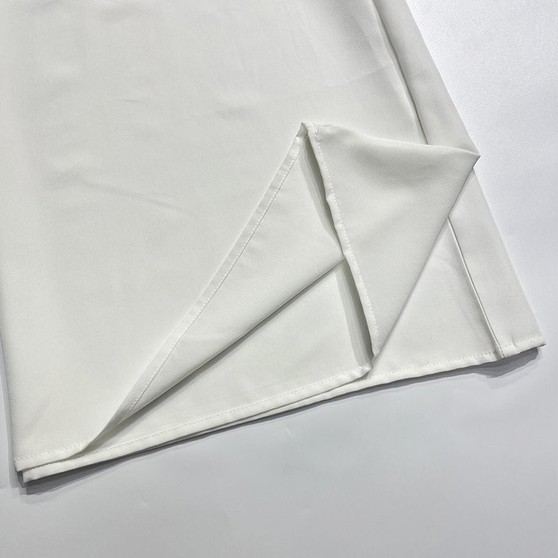 Heavenly white chiffon onepierce