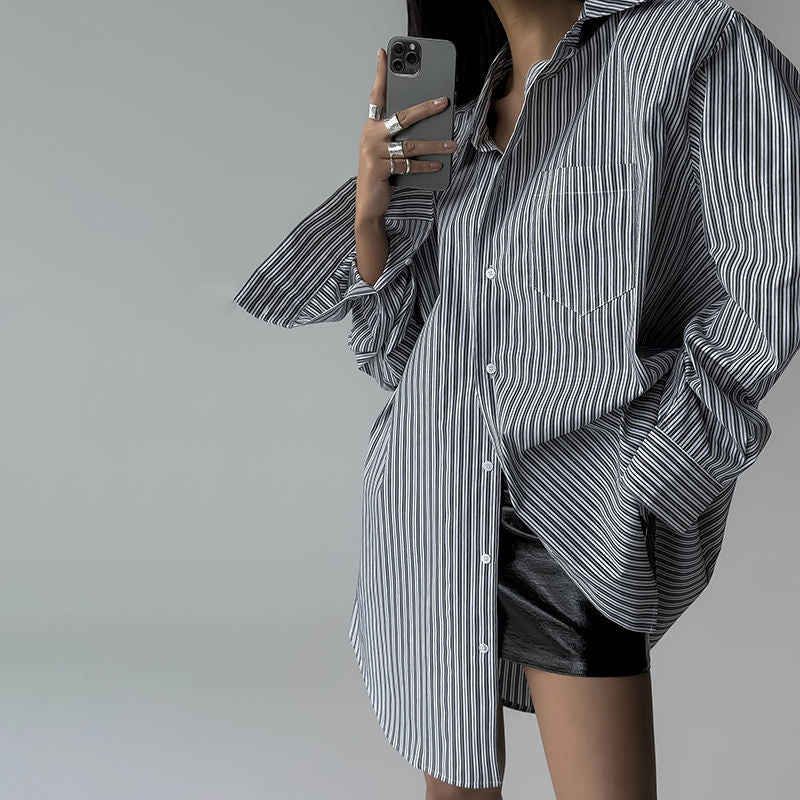 Mix stripe cutter shirts