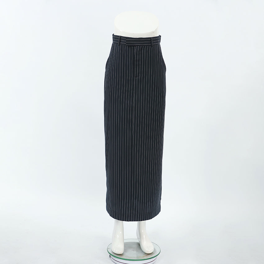 Stripe tiny long skirt