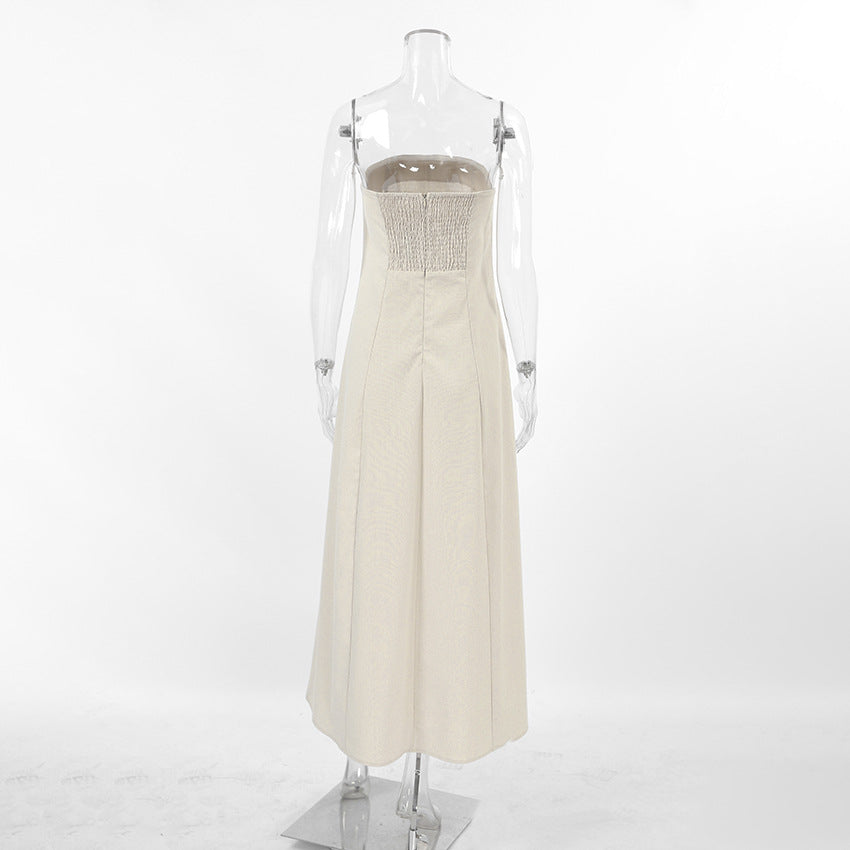 Tube chiffon one piece