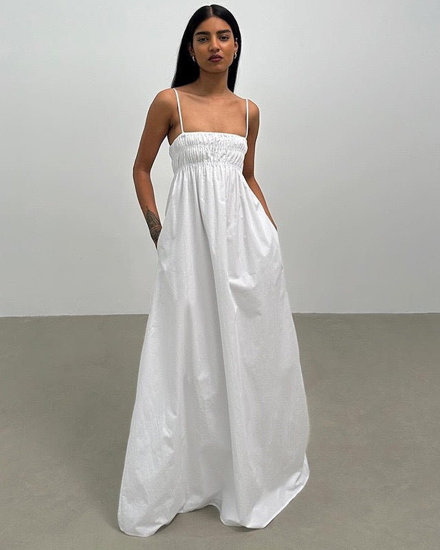 Heavenly white chiffon onepierce