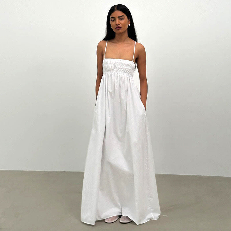 Heavenly white chiffon onepierce