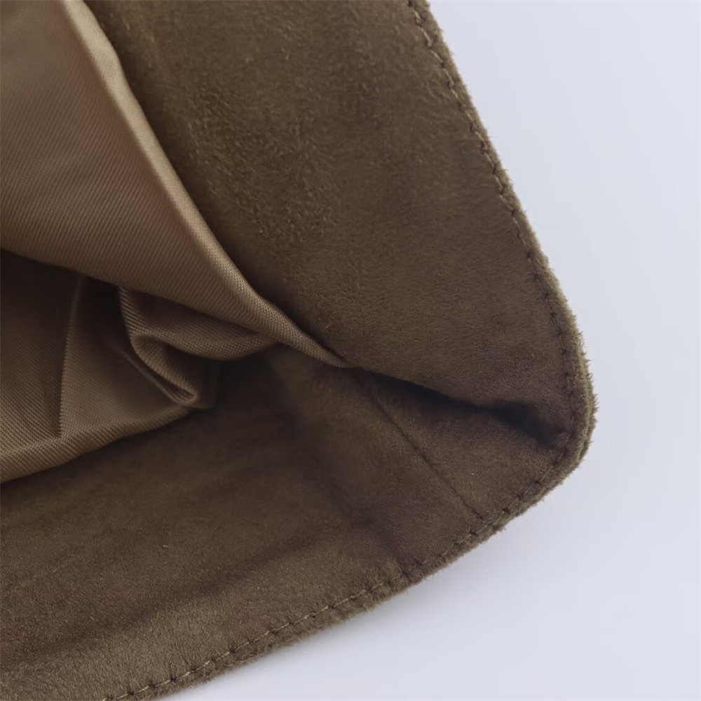 Suede like short jacket