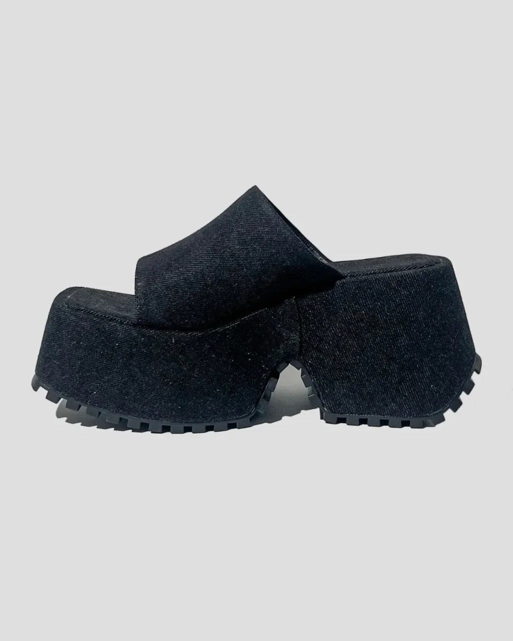 Denim thick sole sandal