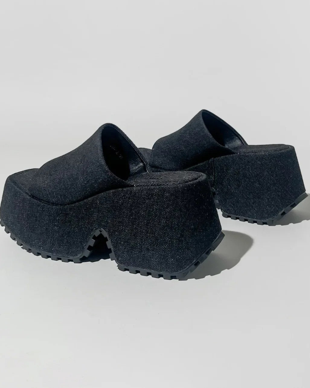 Denim thick sole sandal