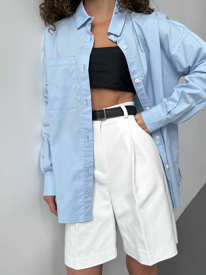 Half high slacks pants