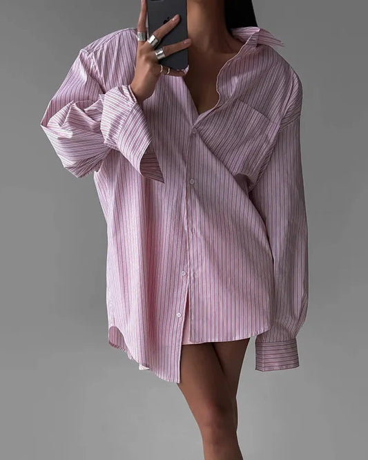 Mix stripe cutter shirts