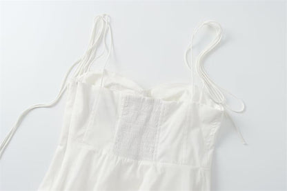 Ribbon strap bustier cami