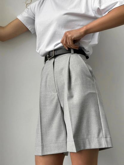 Half high slacks pants