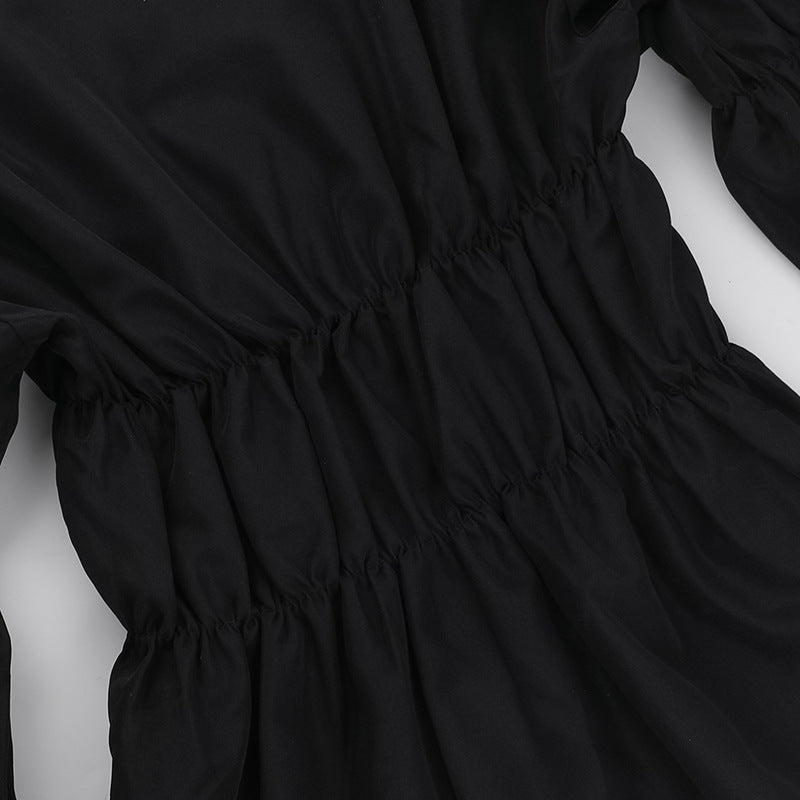 Diaphragm blouse-bk