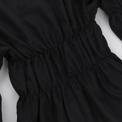 Diaphragm blouse-bk