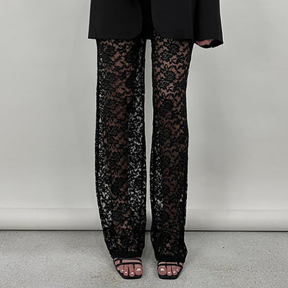 Lacy flare pants