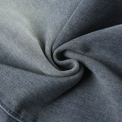 Dulled wide leg jeans