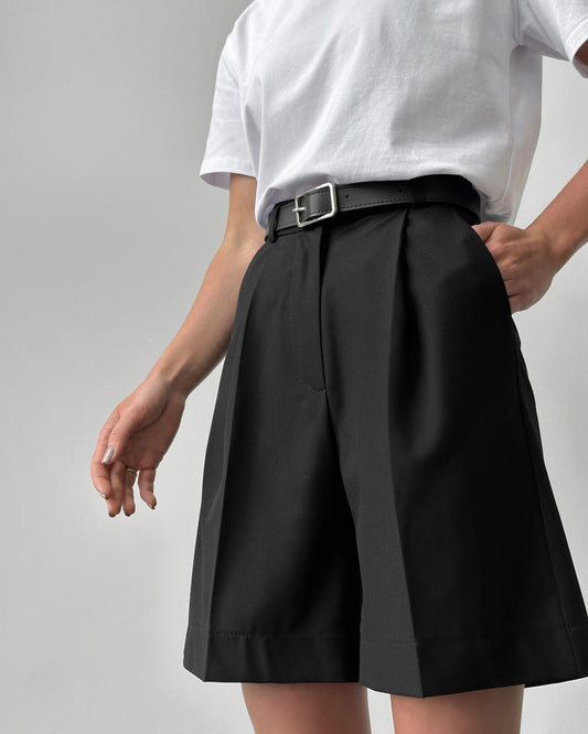 Half high slacks pants