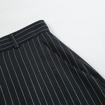 Stripe tiny long skirt
