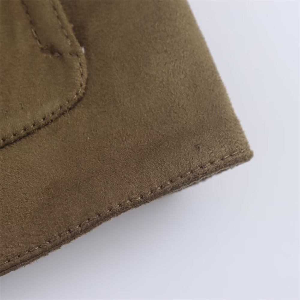 Suede like short jacket