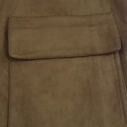 Suede like short jacket