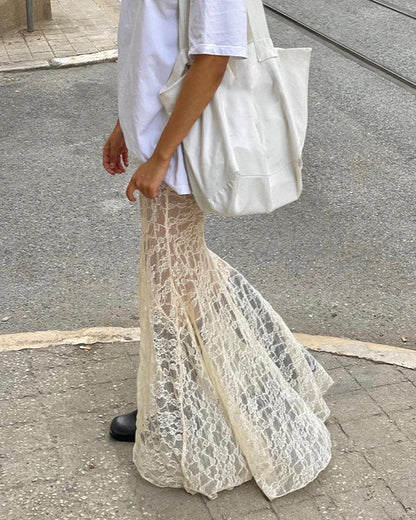 Race mermaid line skirt