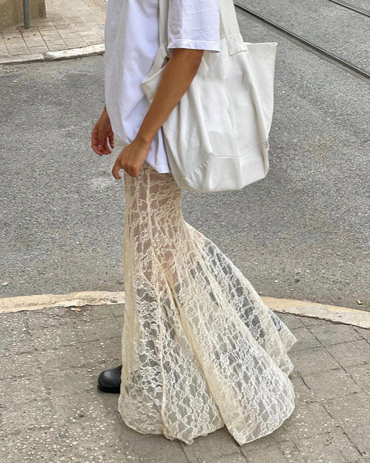 Race mermaid line skirt