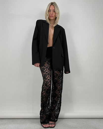 Lacy flare pants