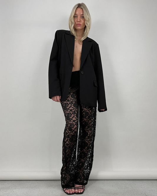 Lacy flare pants