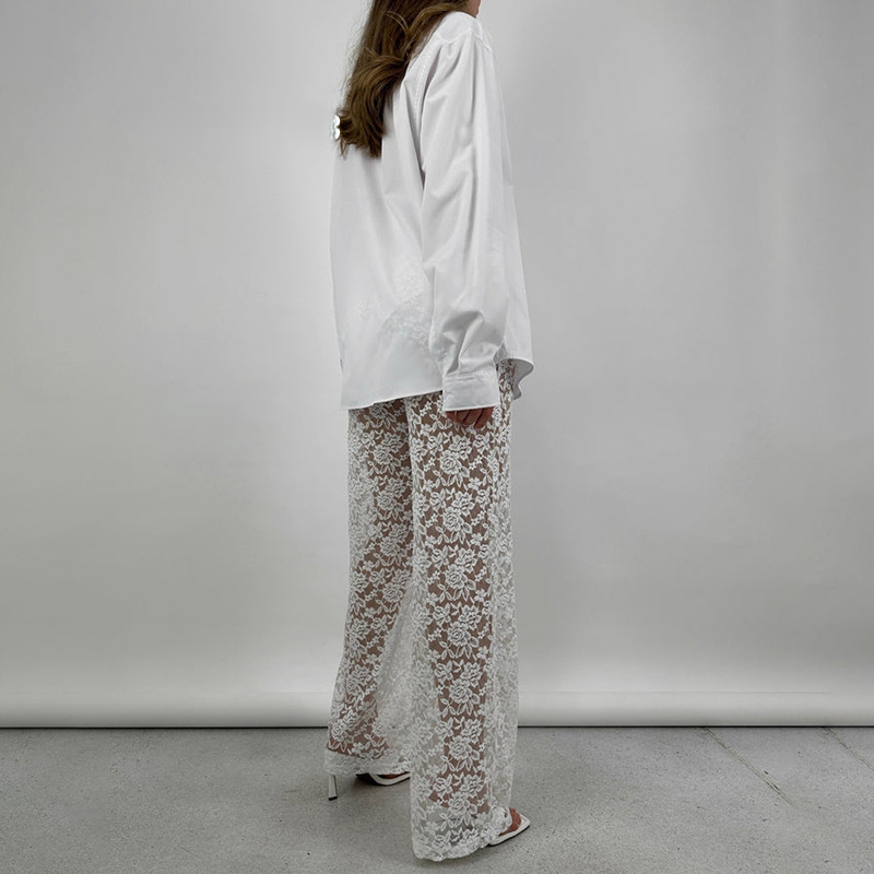 Lacy flare pants