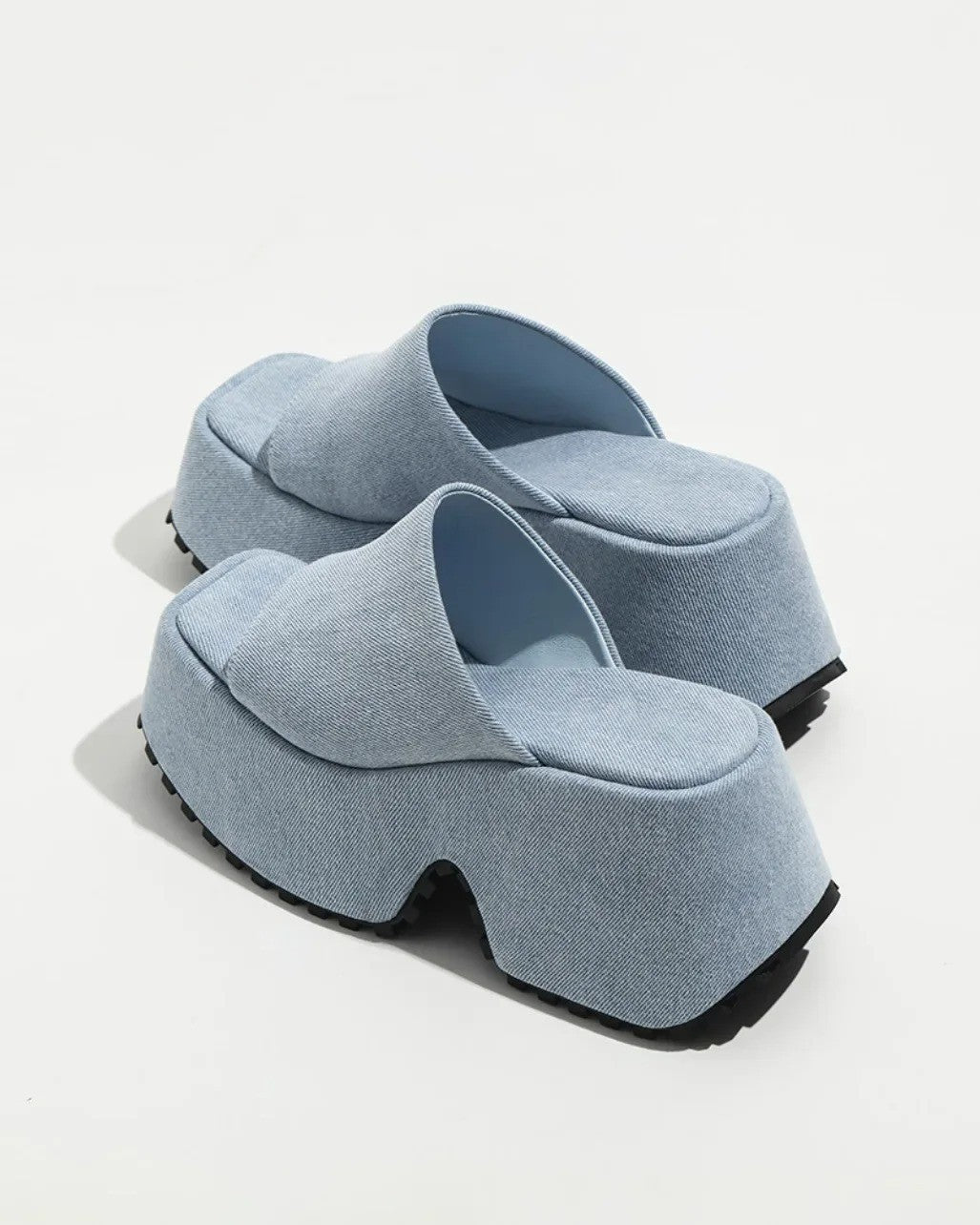 Denim thick sole sandal