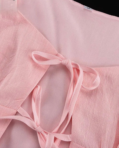 Pinky lace up set up